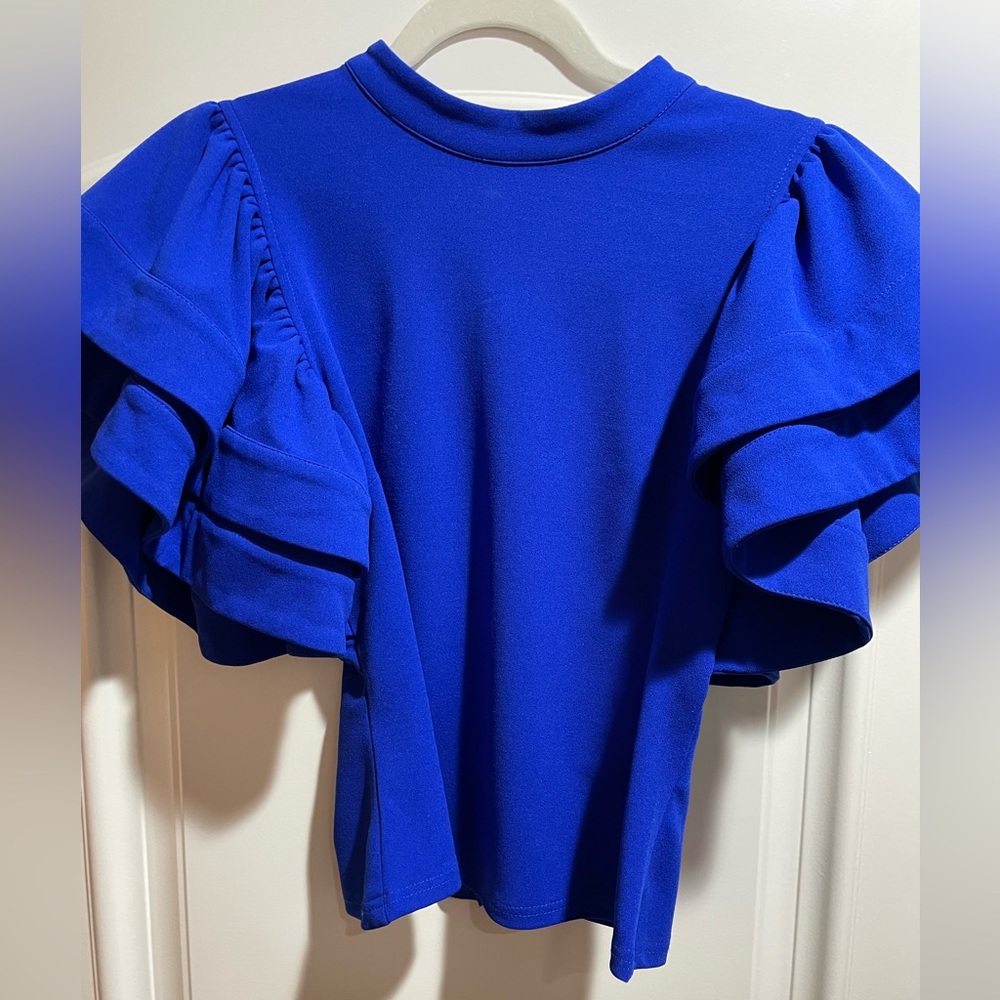 Fun and sexy blue too with gorgeous sleeves